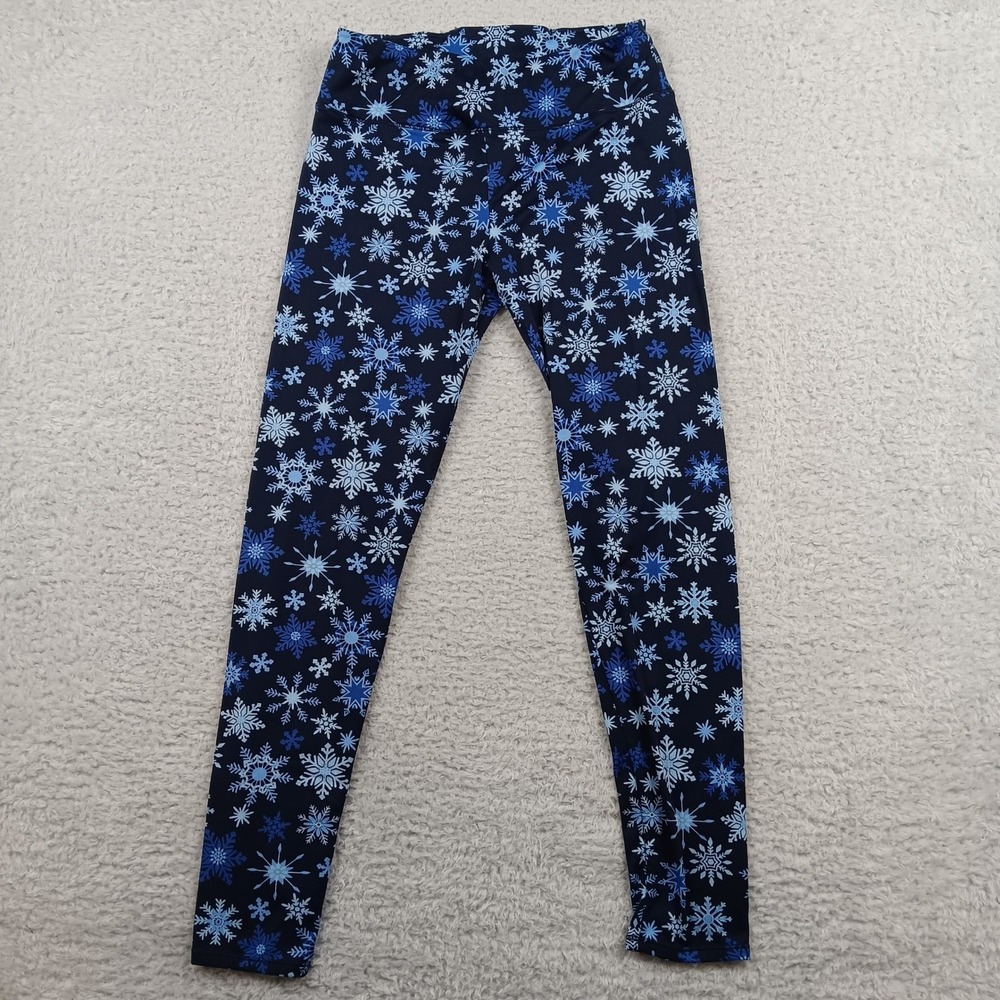 ClimateRight Leggings Snowflake Women S Blue Stretch Winter CD8827337